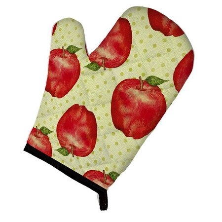 Carolines Treasures Carolines Treasures BB7516OVMT Watercolor Apples & Polkadots Oven Mitt BB7516OVMT